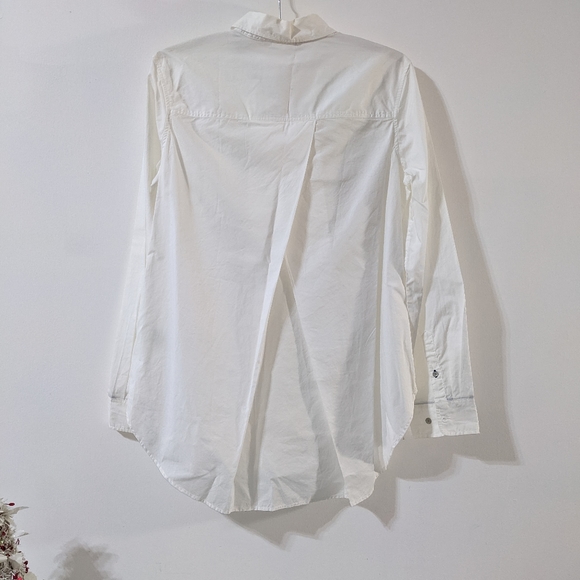 STYLUS New White Cotton Blouse Size M - Picture 4 of 5